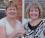 Lorna Whiteley and Shirley Aubrey