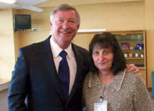 Sir Alex Ferguson and Jean Joyce