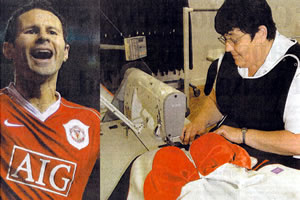 Ryan Giggs (Manchester United) and Cynthia Waston (BMB)